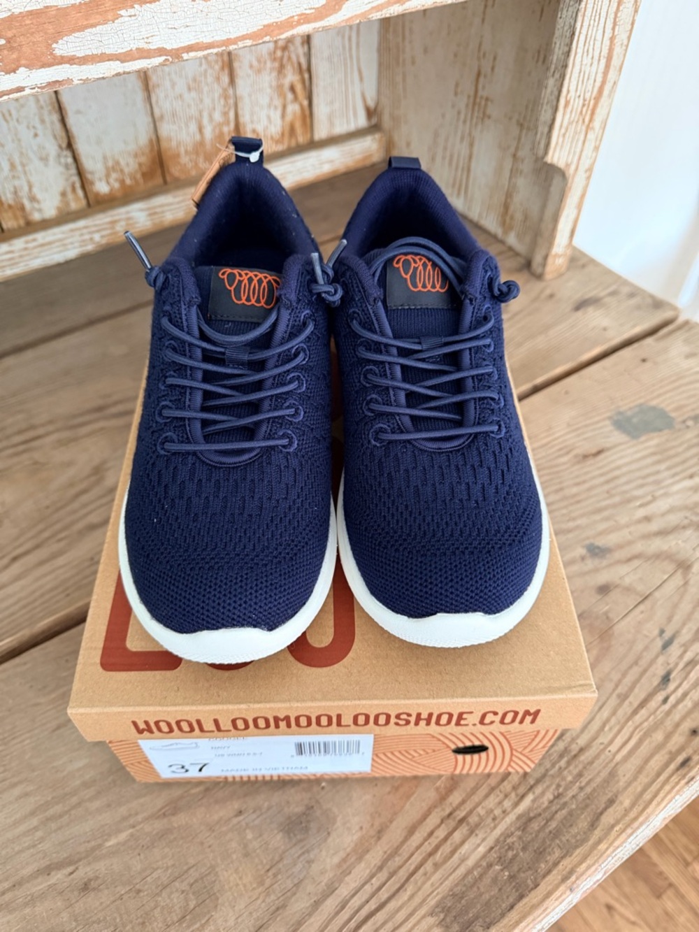 Woolloomooloo Coogee Navy Knit Women's Lightweight Sneakers